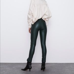 ZARA Faux Leather Pants, NWT